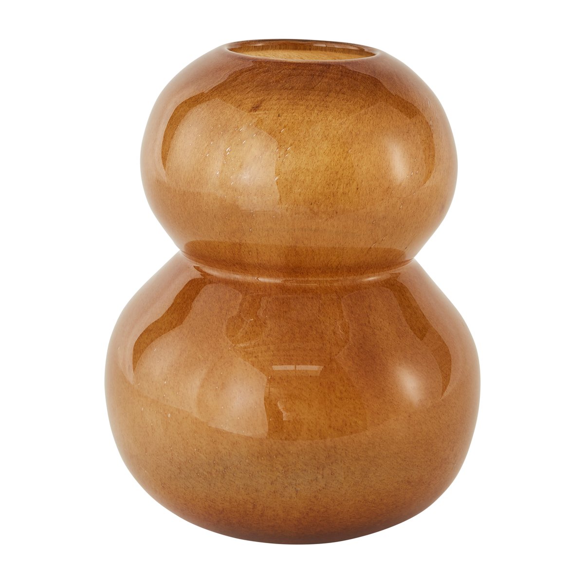 Lasi maljakko 30 cm Amber