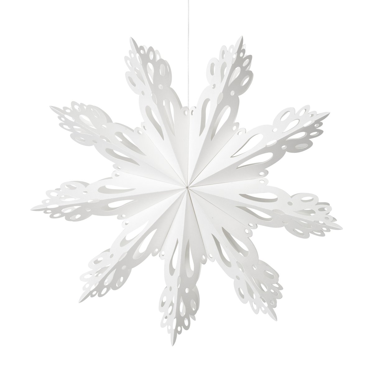 Snowflake joulukoriste White Ø30 cm