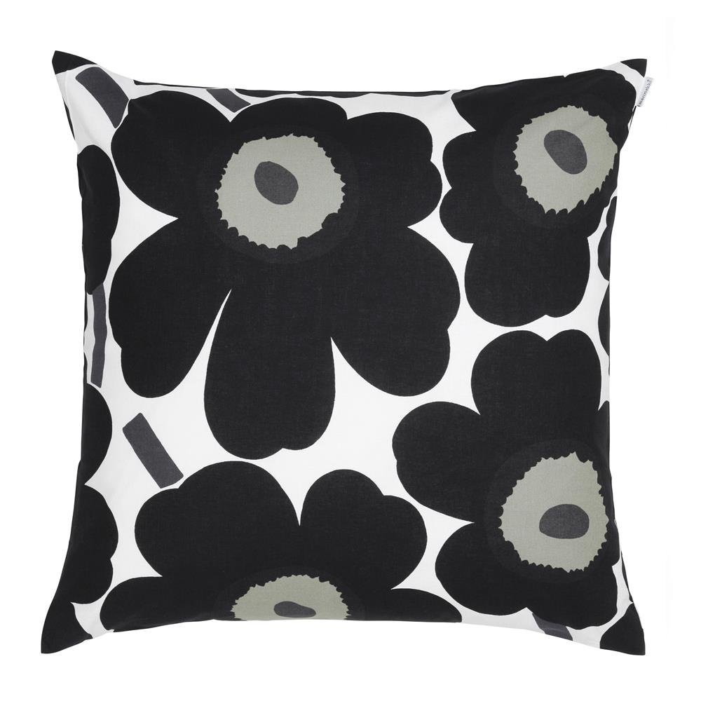 Pieni Unikko tyynynpäällinen musta
