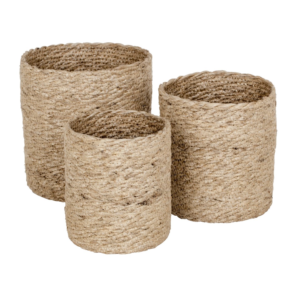 Twisted säilytyskori small 3-pack Luonto-harmaa