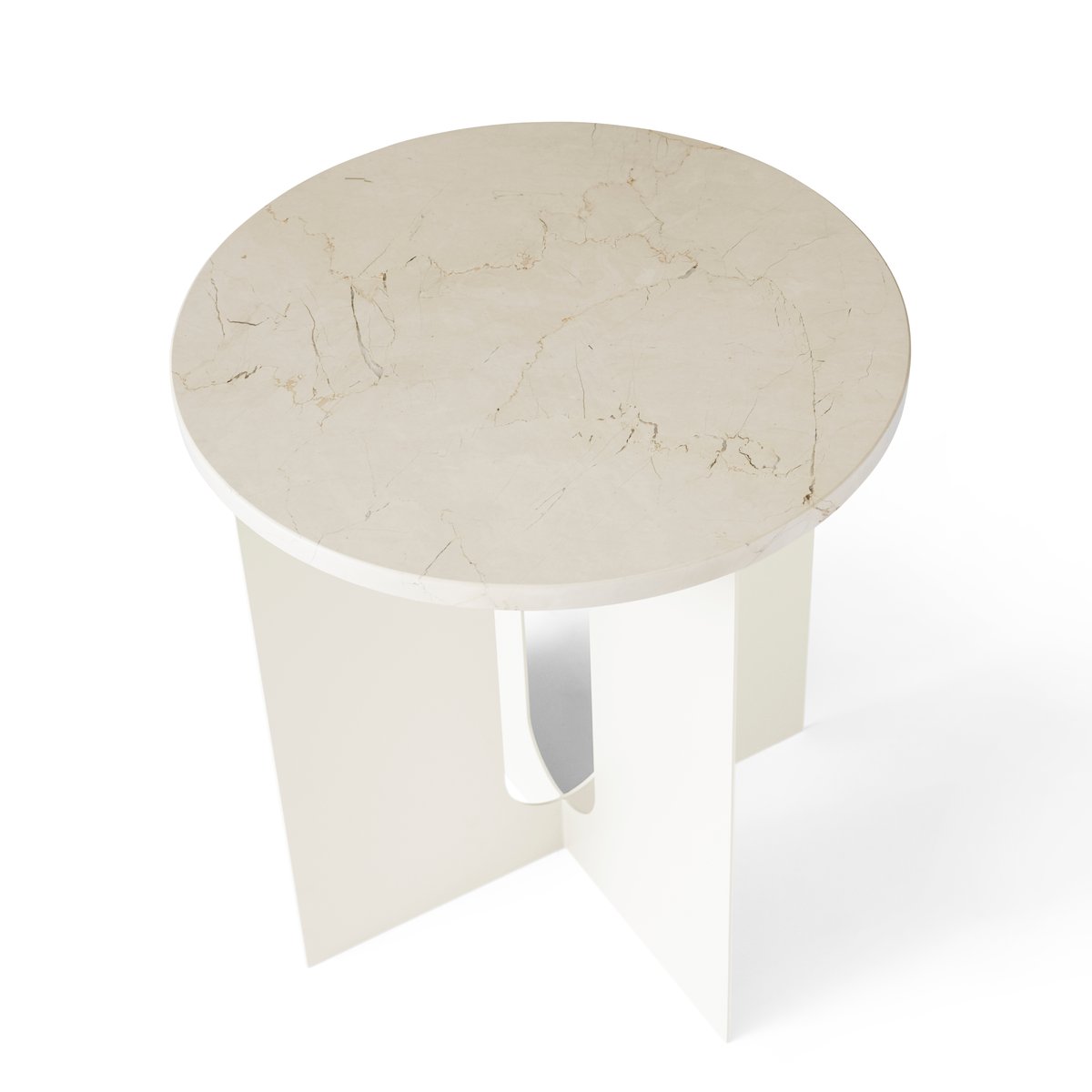 Androgyne pöytälevy sivupöytä norsunluunvalkoinen