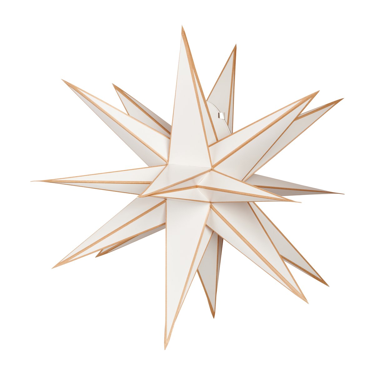 Sputnik joulutähti Ø60 cm Valkoinen-kulta