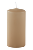 BECKY MATT pöytäkynttilä - korkeus 12 cm Vaalea beige