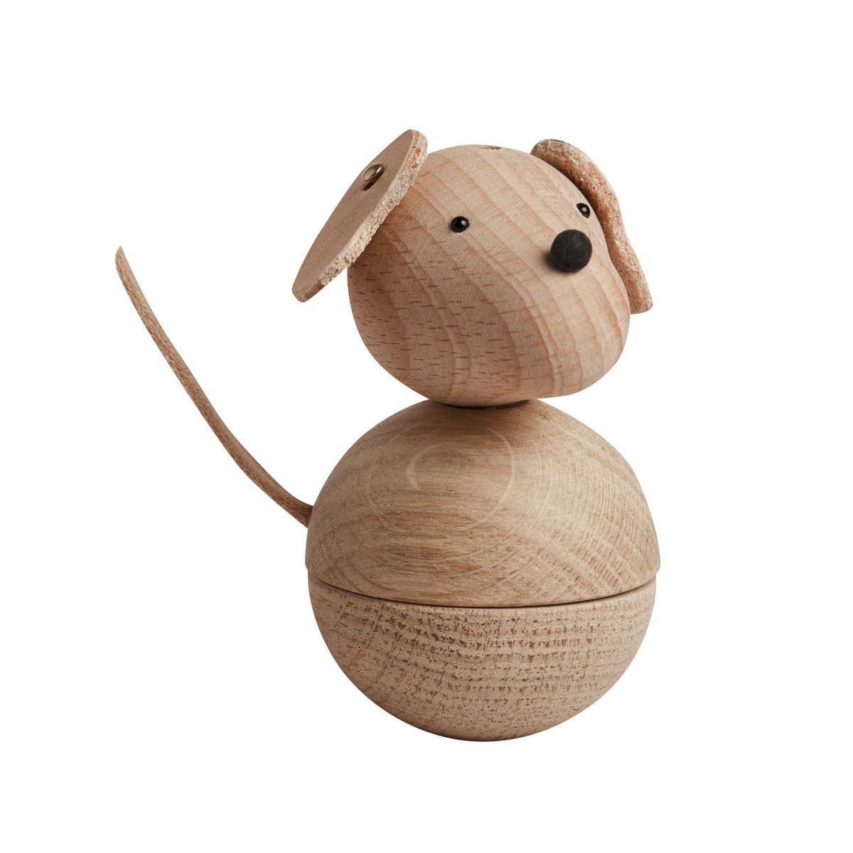 Leika dog puuhahmo pyökki-tammi-nahka
