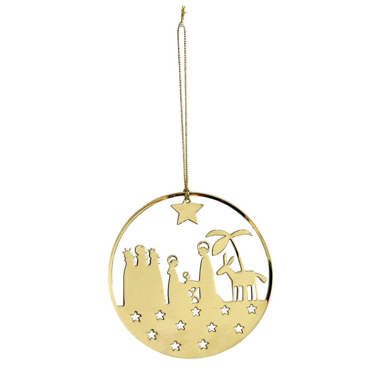 Pluto joulukoriste metalli seimi, kullanvärinen