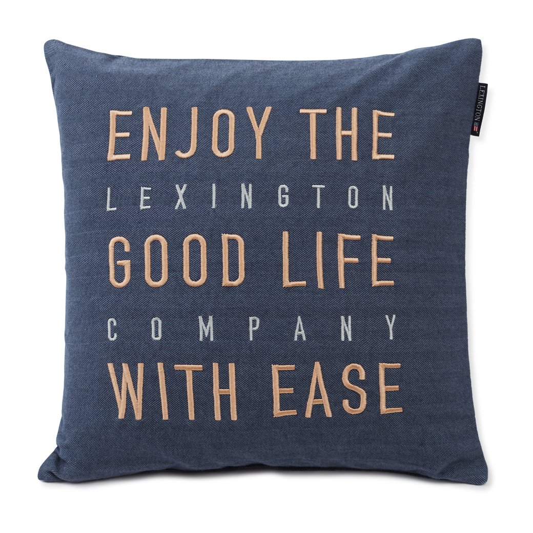 Good Life Herringbone Flannel tyynyliina 50x50 cm Steel Blue