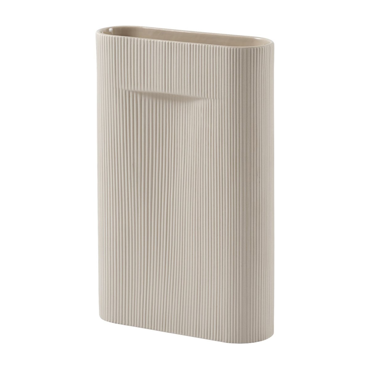 Ridge maljakko 48,5 cm Beige