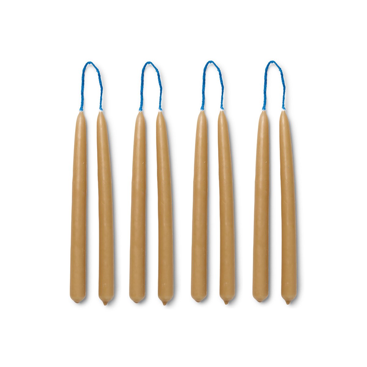 Dipped candles käsintehdyt kynttilät 15 cm 8-pack Straw