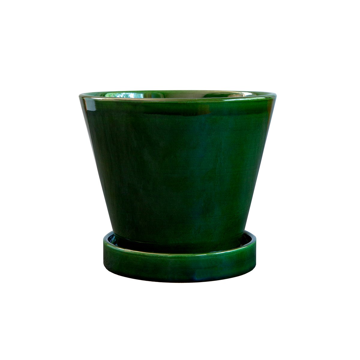 Julie ruukku lasitettu Ø13 cm Green emerald