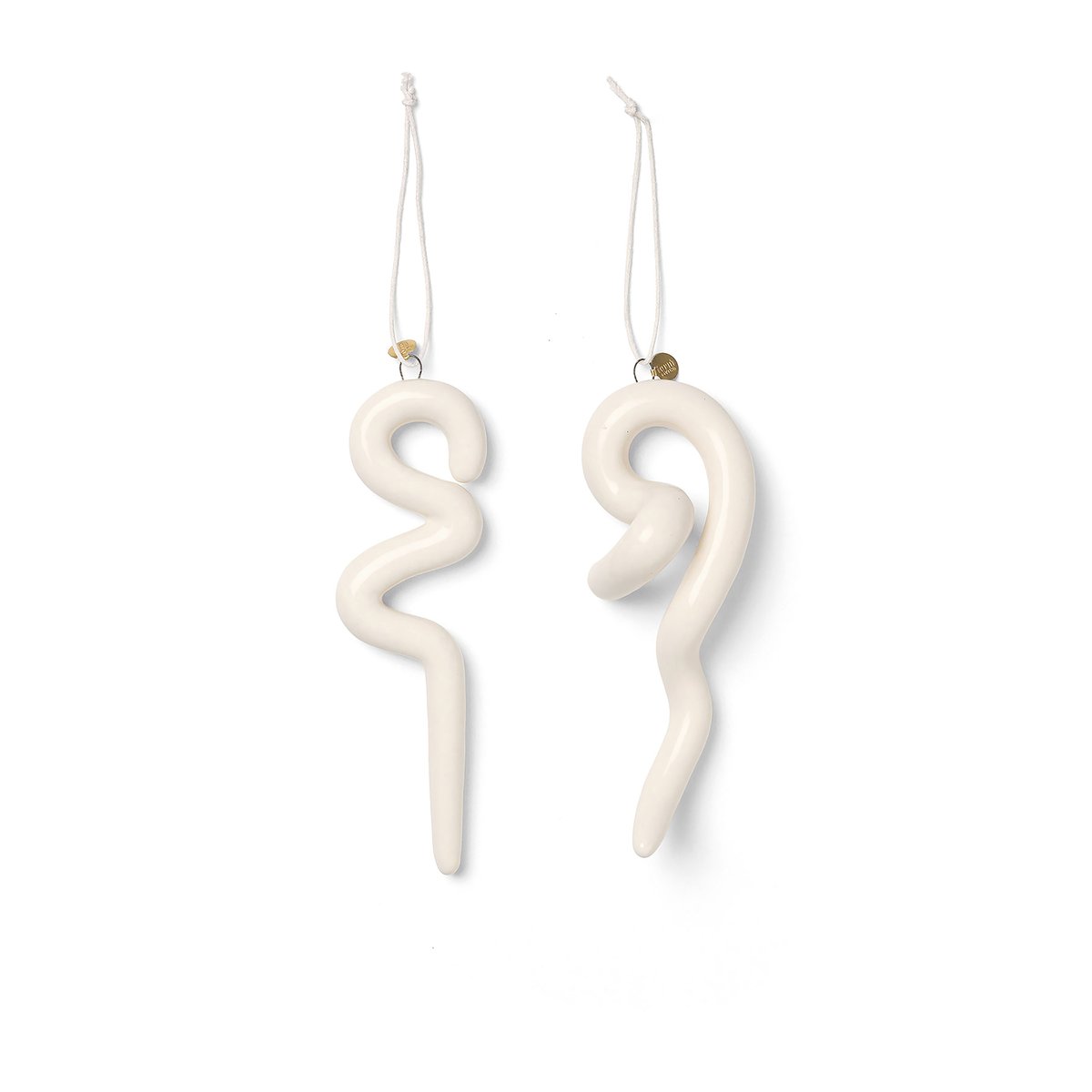 Doodle joulukoriste 14,5 cm 2-pack Off-white