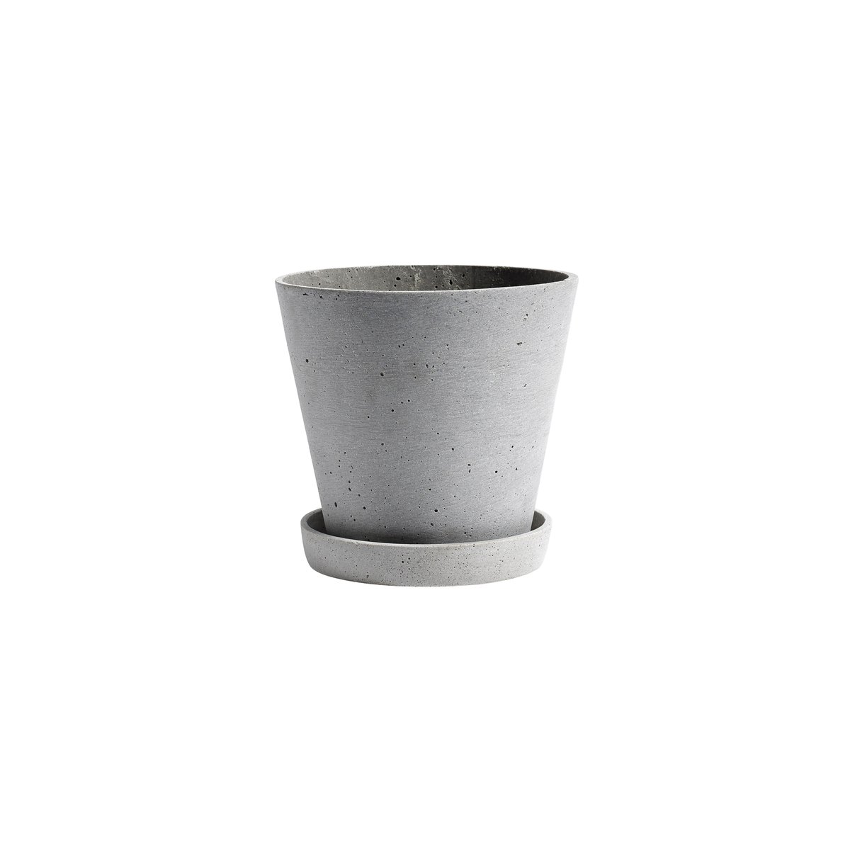 HAY Flowerpot with saucer -ruukku M Harmaa