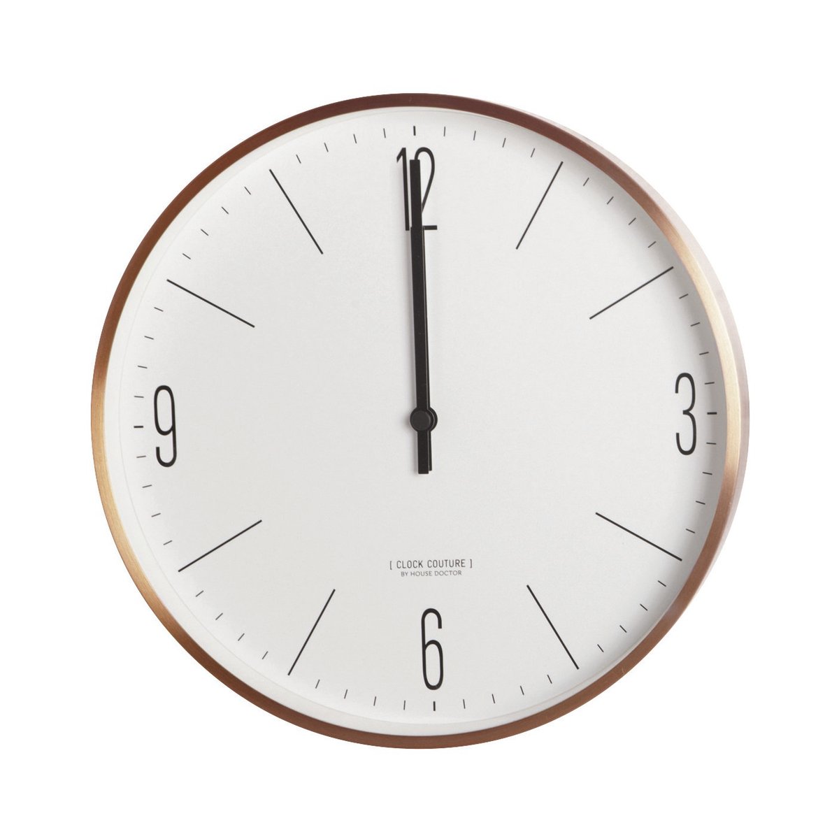 Clock Couture seinäkello kulta-valkoinen