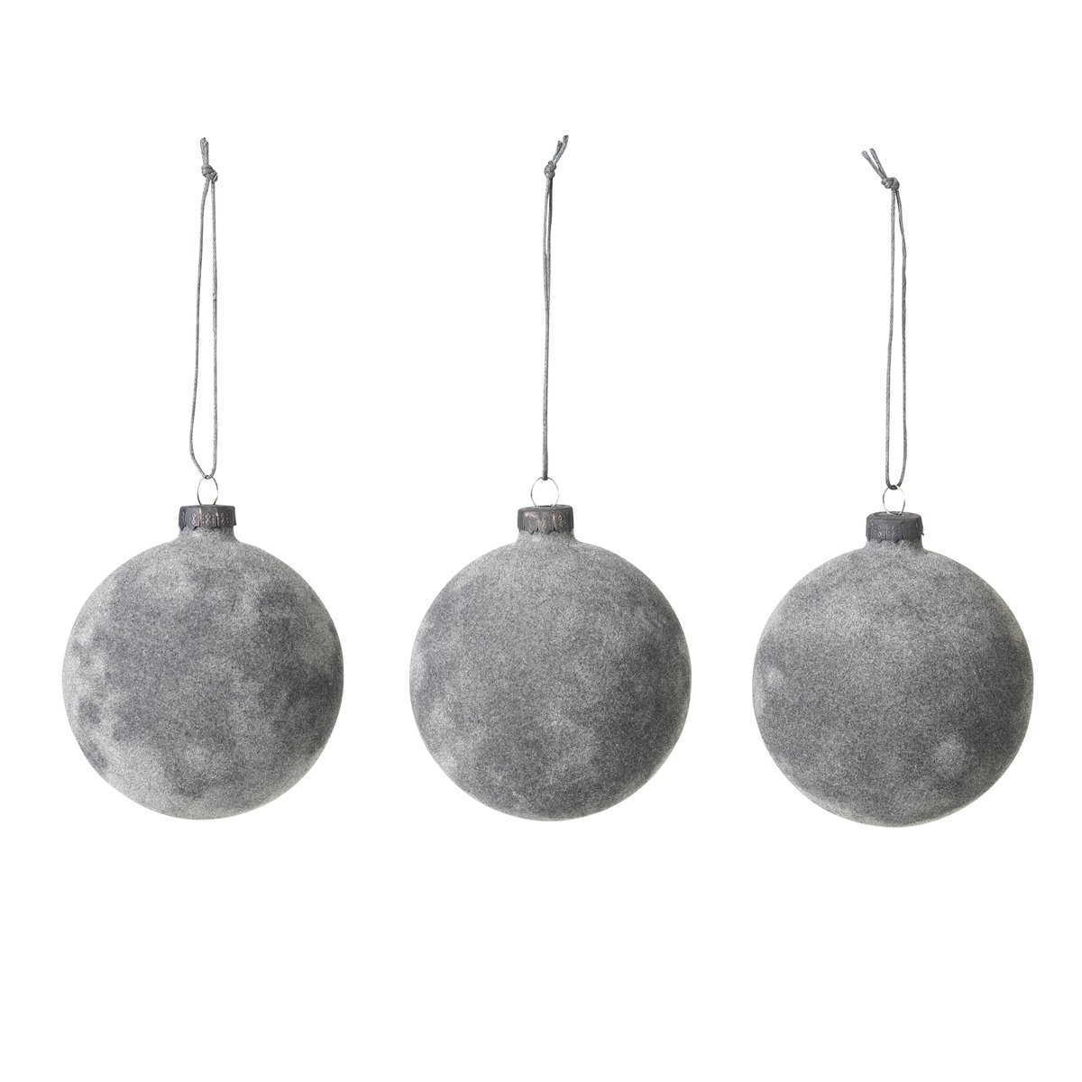 Alcan-joulukuusenkoristeet 3-pack harmaa