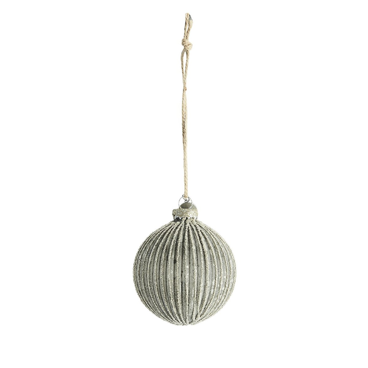 Norille joulukuusenpallo, Ø 8 cm Dark grey-silver