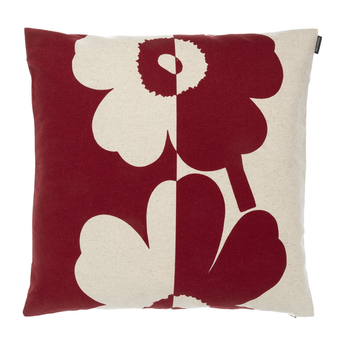 Suur Unikko tyynynpäällinen 50 x 50 cm Beige-punainen