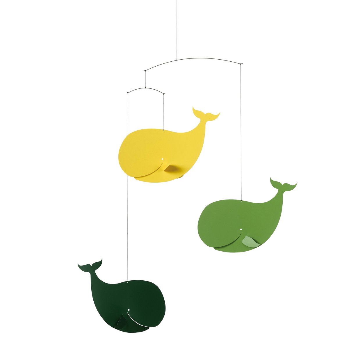 Happy Whales mobile monivärinen