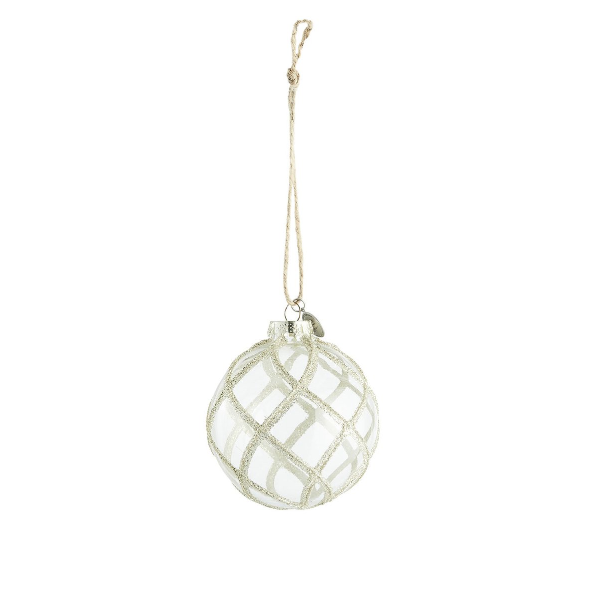 Merya joulukuusenpallo, Ø 8 cm Clear-light gold