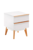 MEETY yöpöytä 40x50 valkoista MDF levyä