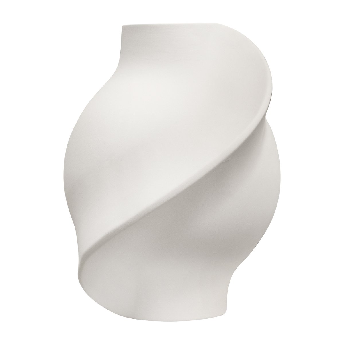 Pirout maljakko 01 22 cm Raw White