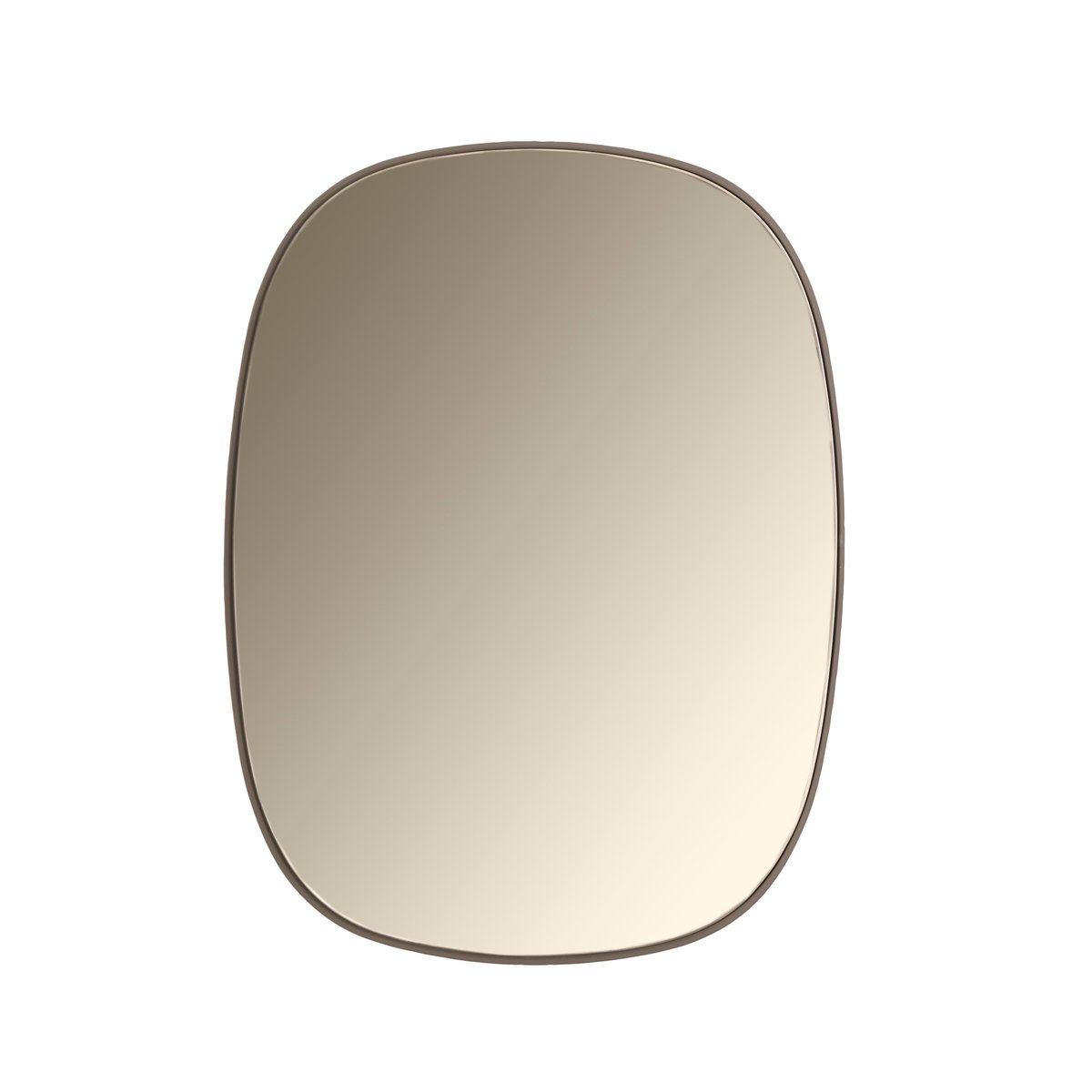 Framed peili pieni taupe