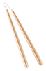 VICKAN METALLIC antiikkikynttilät, 2/pakk. - korkeus 35 cm Vaalea beige