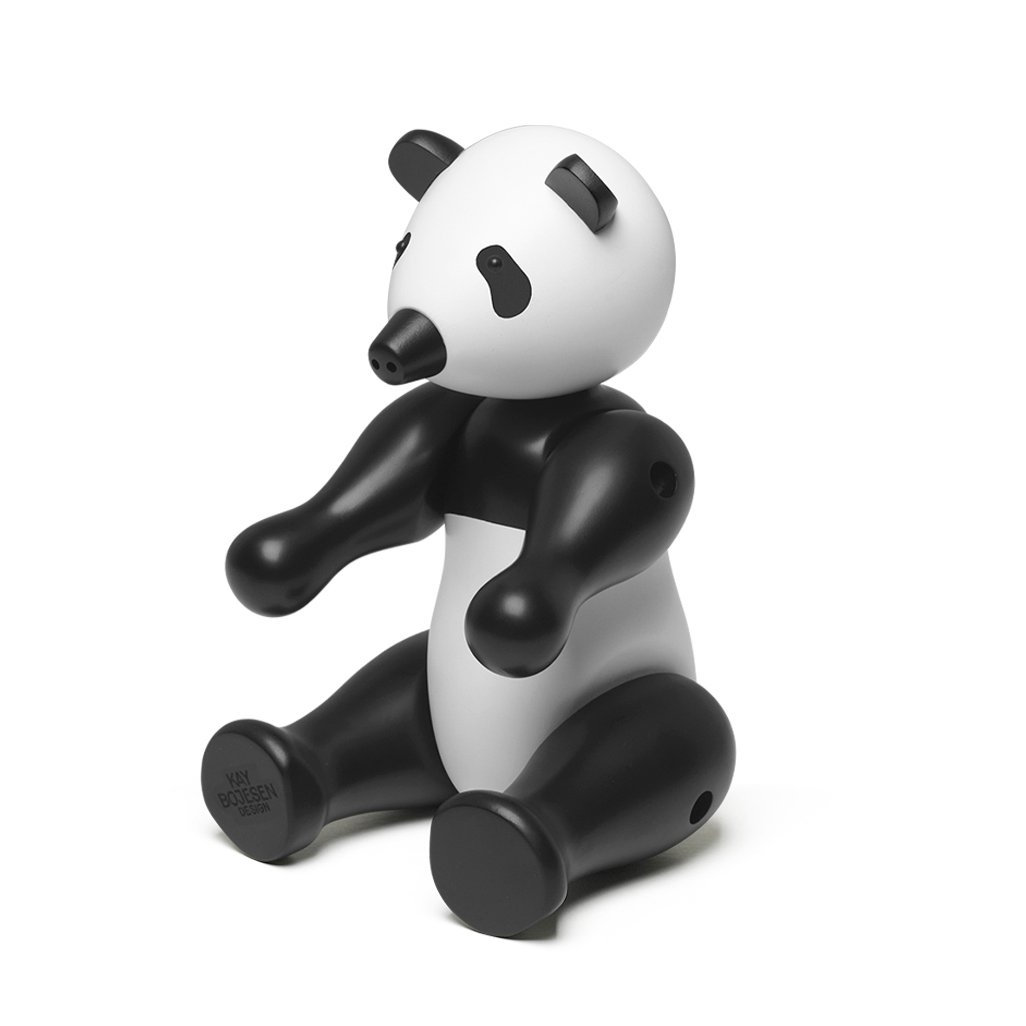 Kay Bojesen panda medium Musta-valkoinen