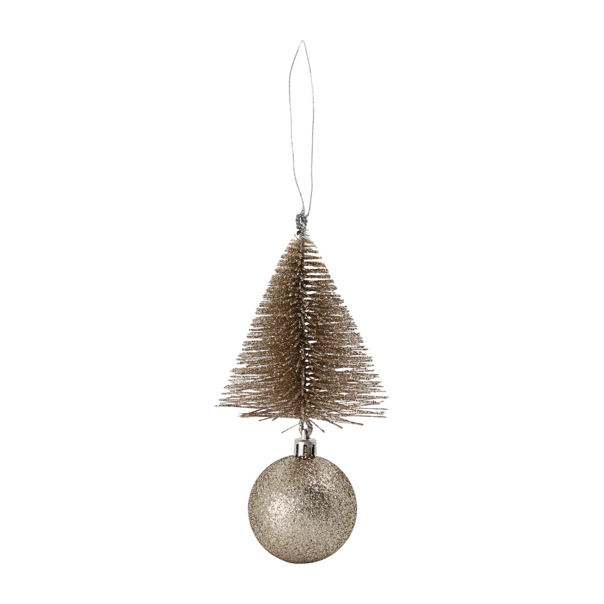 Tree & bell joulukoriste 15 cm Hiekka