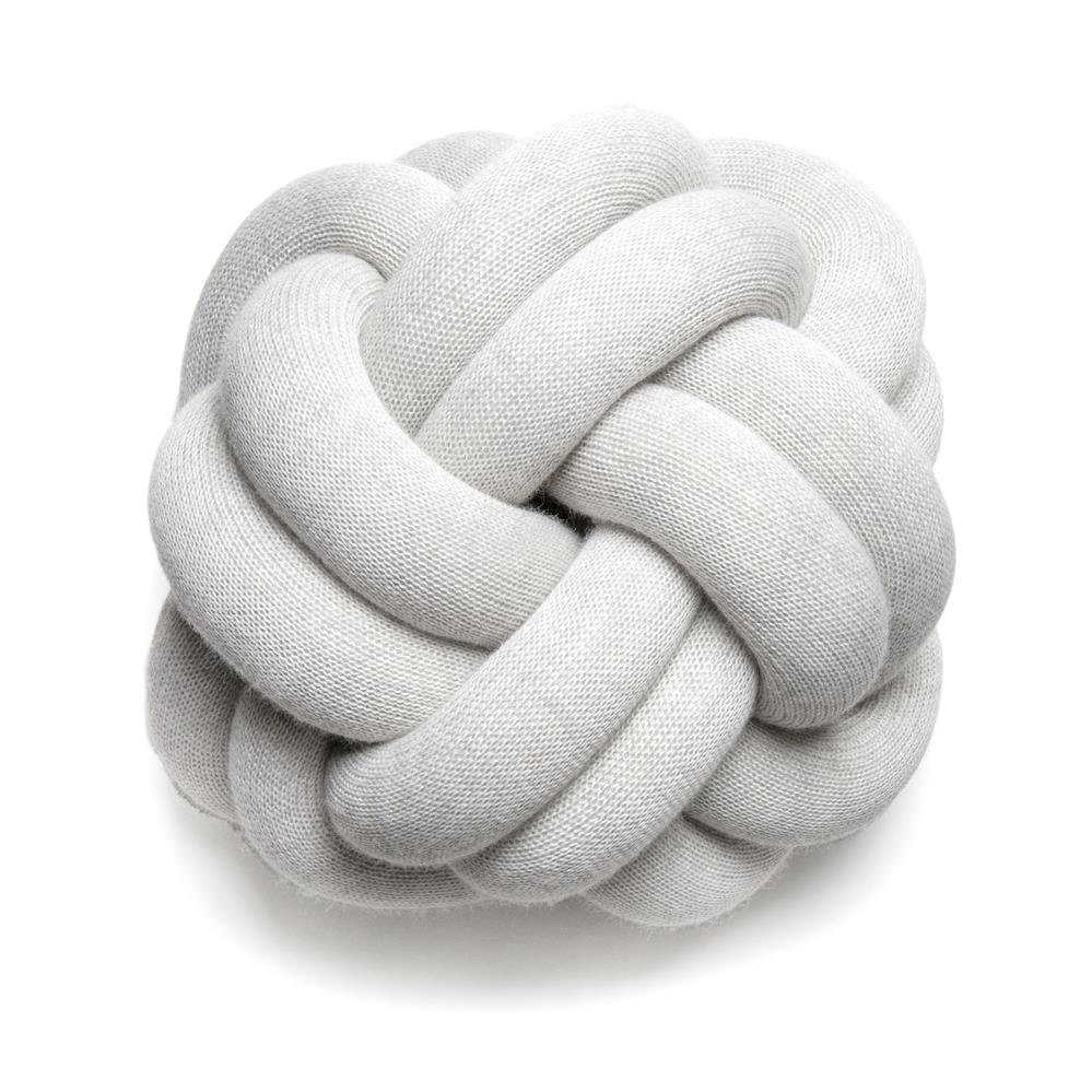 Knot tyyny vaalean harmaa