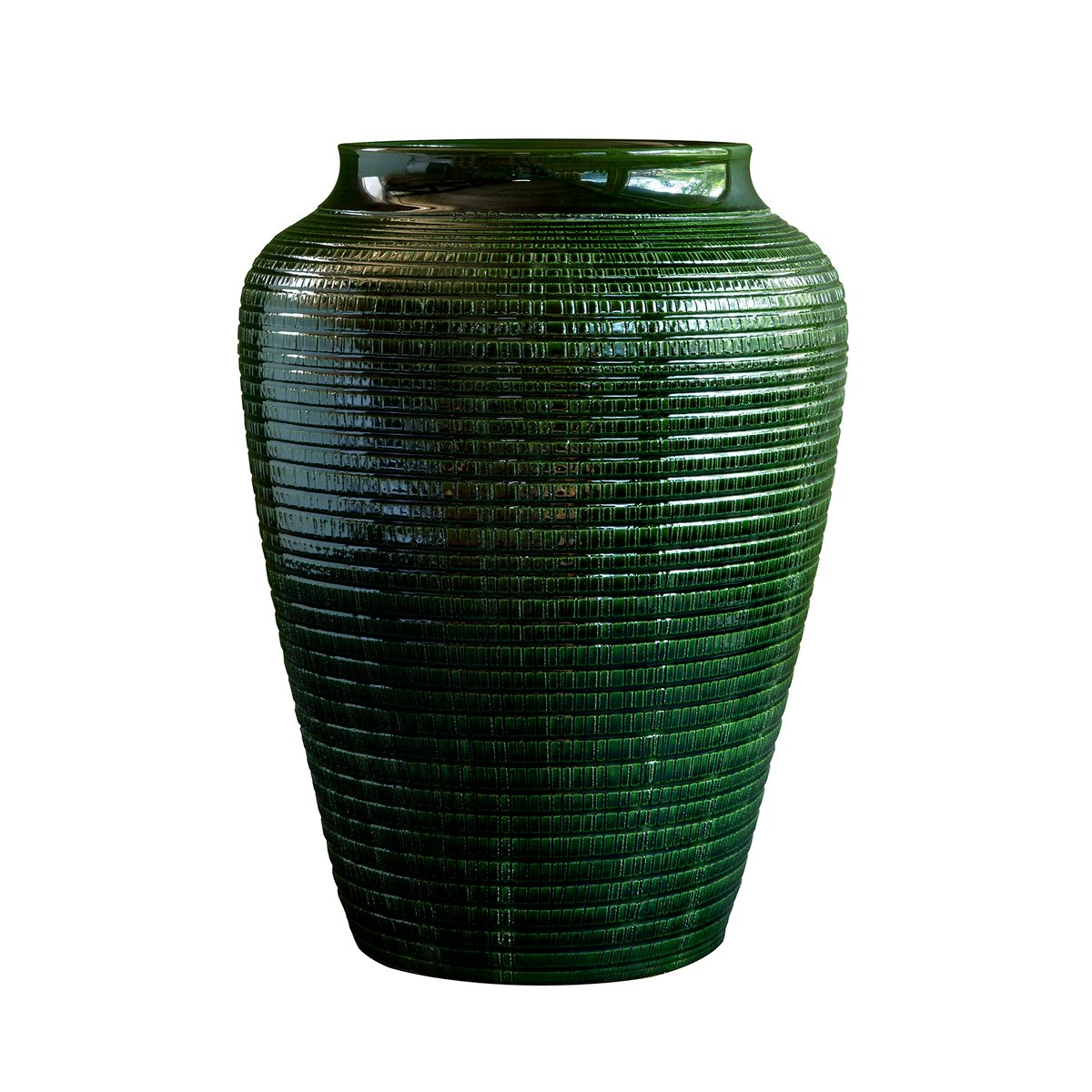 Willow maljakko lasitettu 30 cm Green emerald