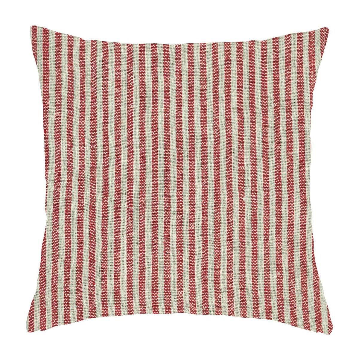 Rough Linen Stripe tyynyliina 45x45 cm Punainen