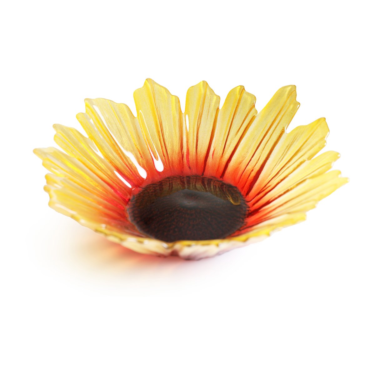 Solros lasikulho keltainen pieni Ø17 cm