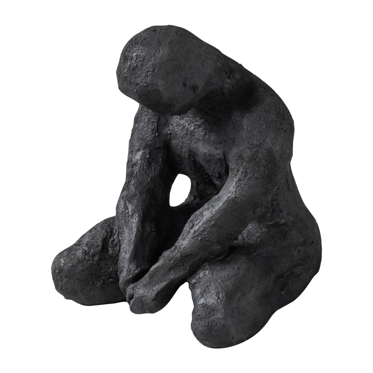 Art piece meditoiva mies 15 cm Black