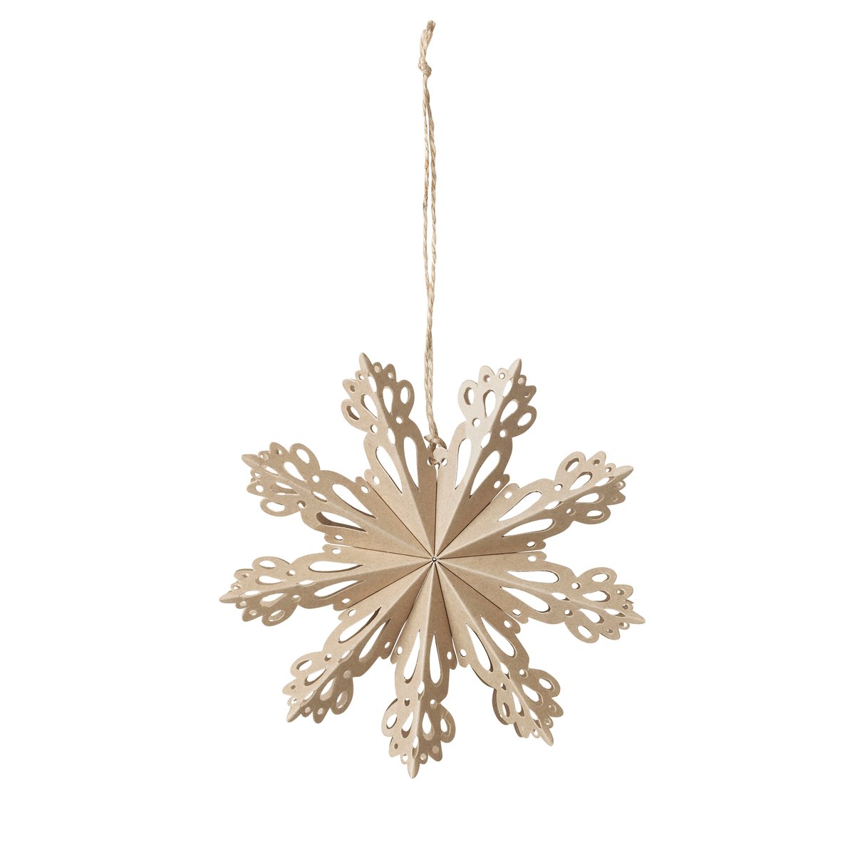 Snowflake joulukoriste natural Ø 15 cm