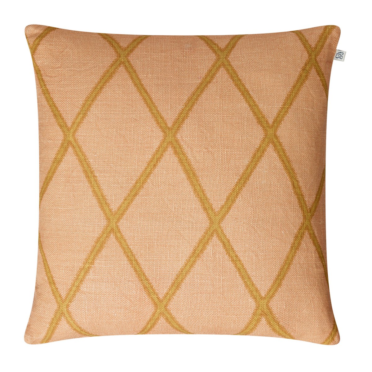 Ikat Orissa -tyynyliina 50x50 cm Rose-spicy yellow