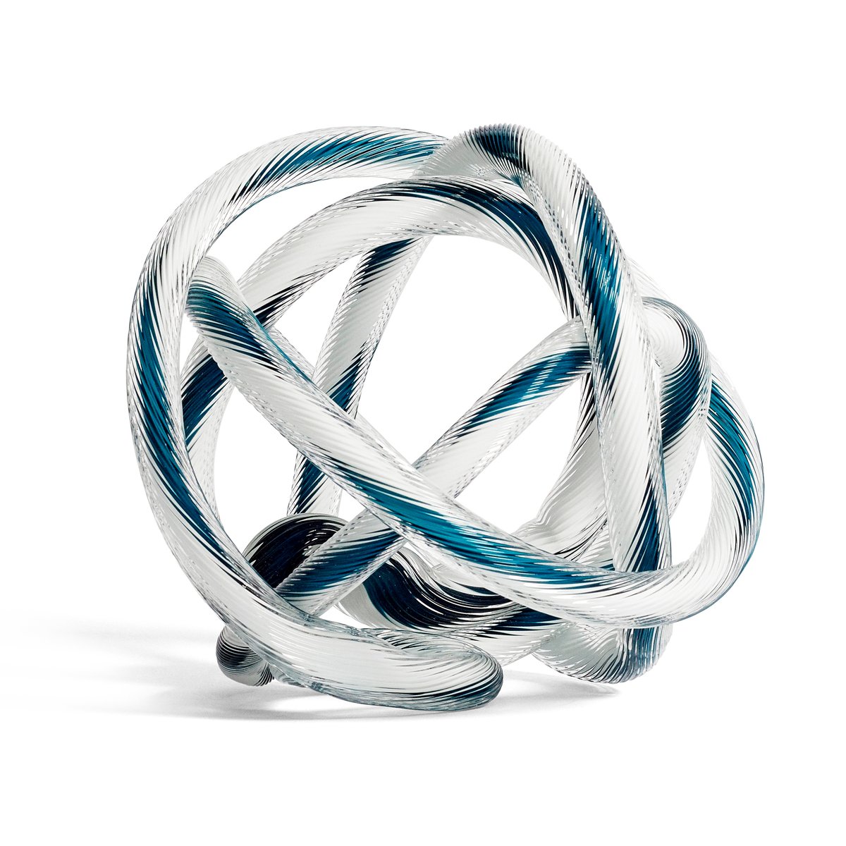 Knot No 2 L -lasiveistos Teal-white