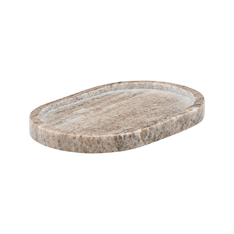 Meraki ovaali tarjotin, beige 12,5 x 19,5 cm