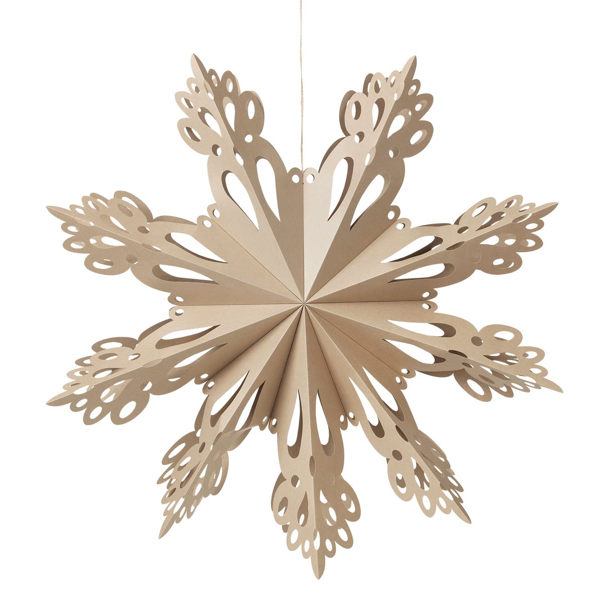 Snowflake joulukoriste natural Ø 76 cm
