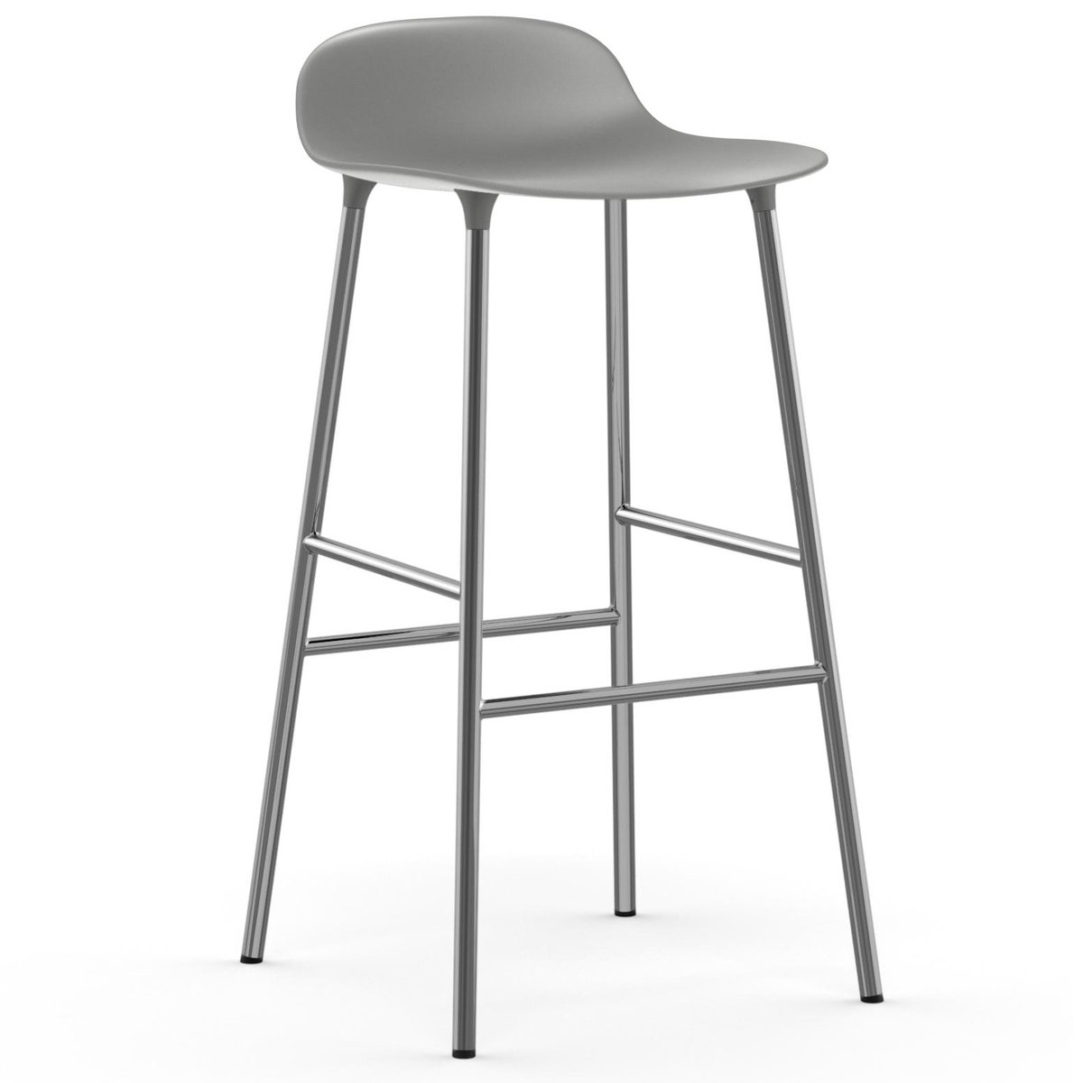 Form baarituoli kromatut jalat 75 cm Harmaa