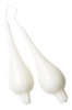 DROP LACK pisarakynttilät, 2/pakk. - korkeus 18 cm Valkoinen