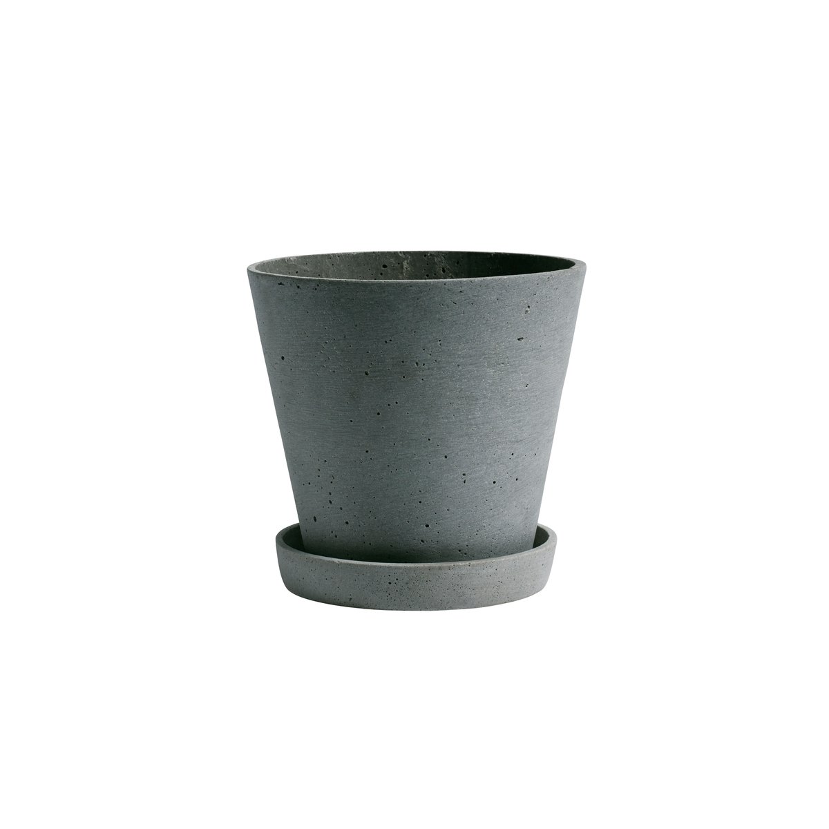 HAY Flowerpot with saucer -ruukku L Vihreä