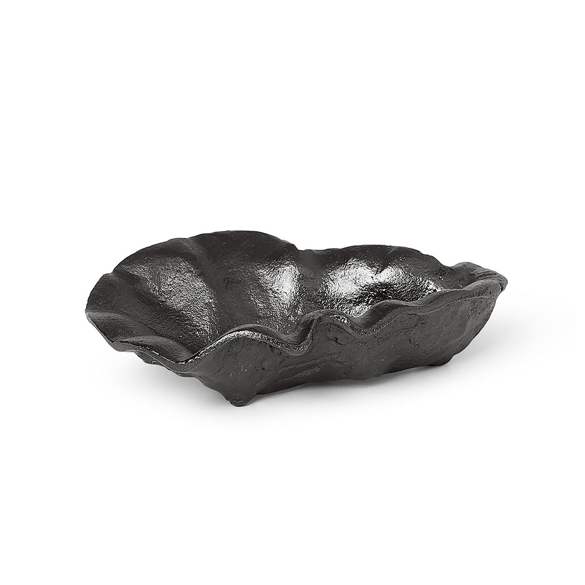 Oyster koristeskulho 10,5 cm Musta messinki