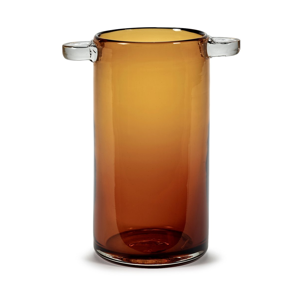 Wind & Fire -maljakko kahvalla 24 cm Amber