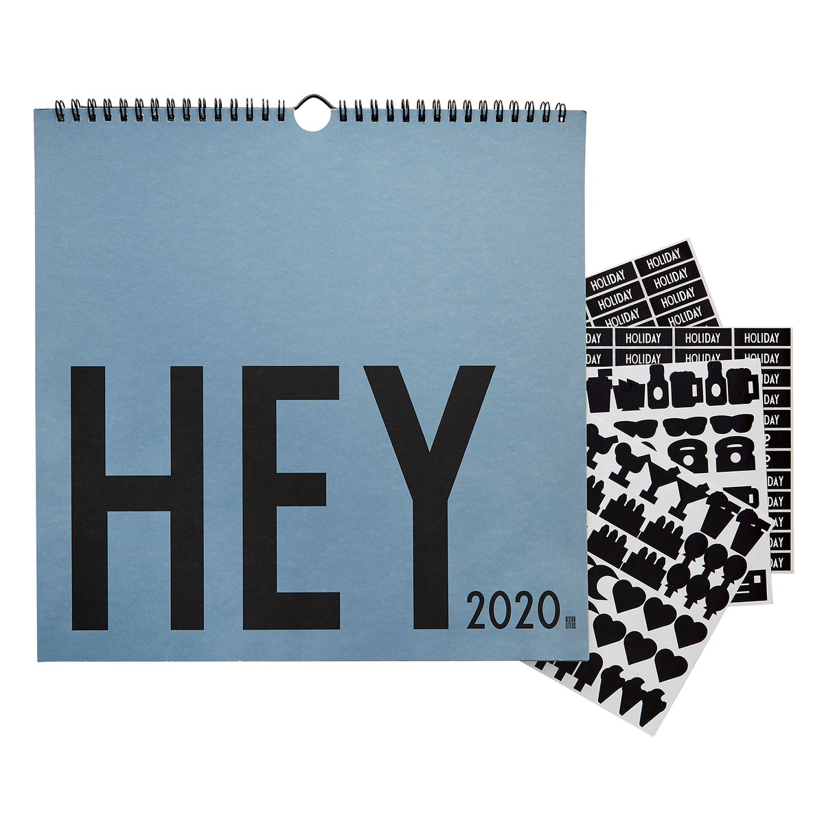 Design Letters -seinäkalenteri 2020 Sininen