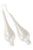 DROP PEARL pisarakynttilät, 2/pakk. - korkeus 18 cm Valkoinen