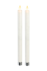 LED-antiikkikynttilät 30 cm, 2/pakk.