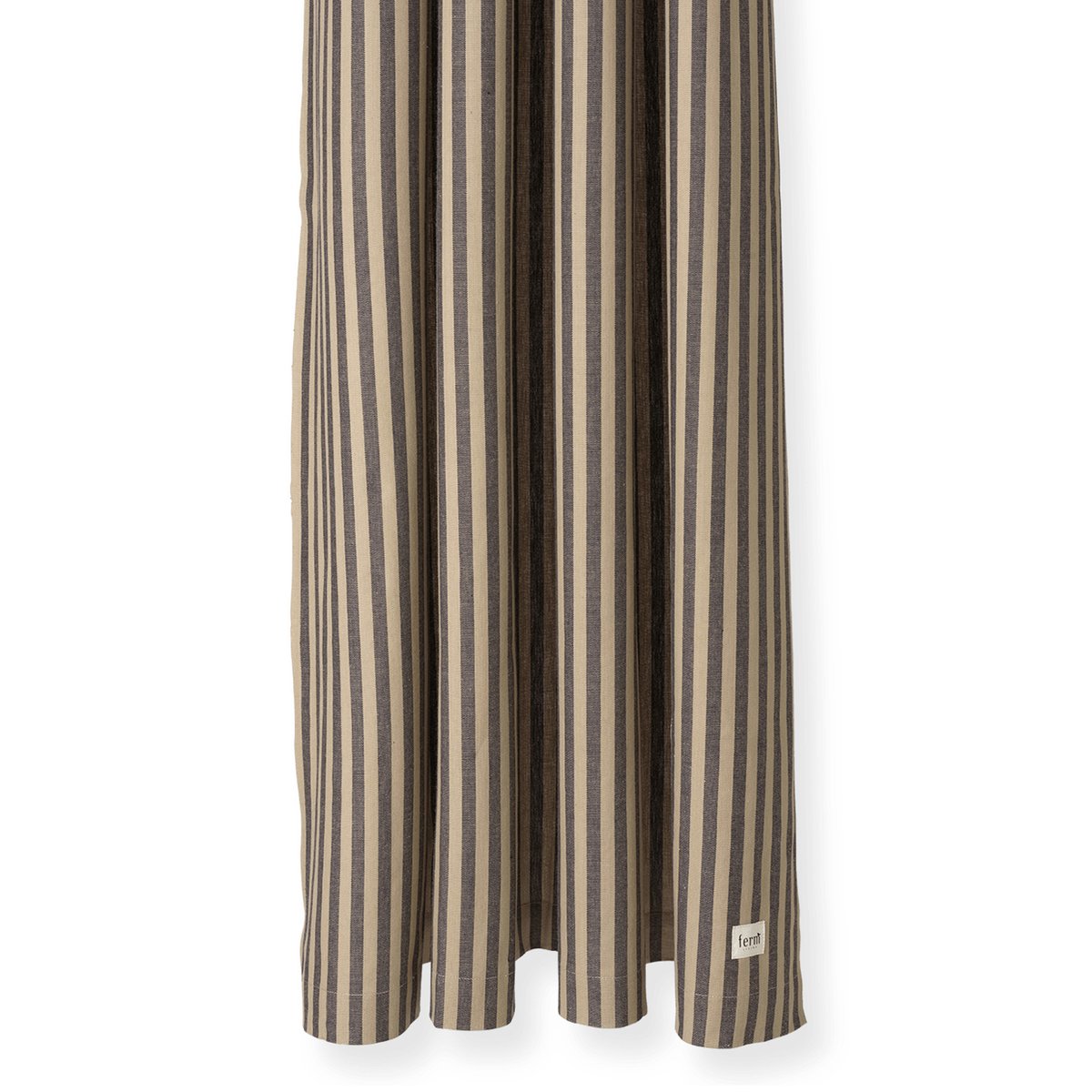 Chambray suihkuverho Sand-black