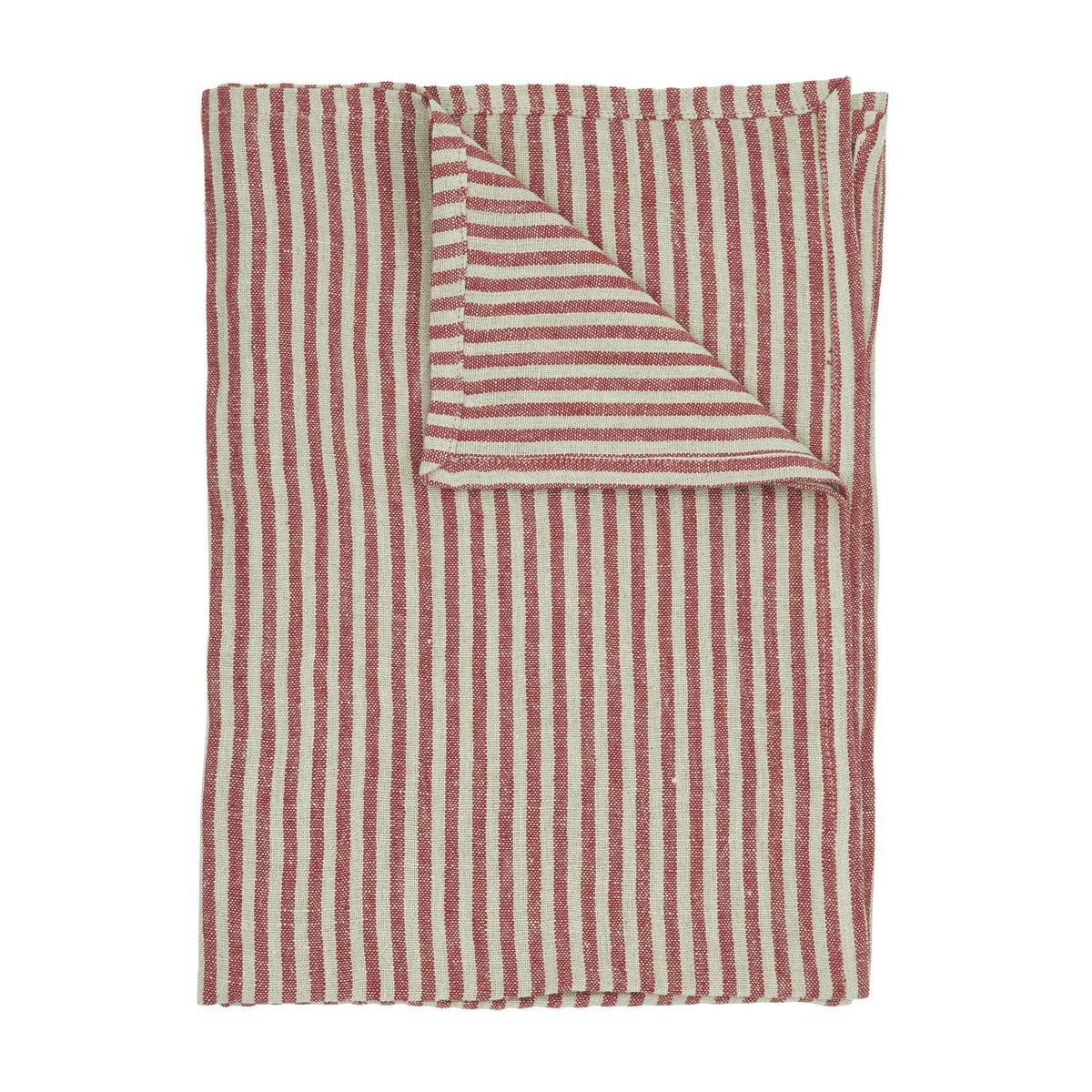 Rough Linen Stripe liina 85x85 cm Punainen