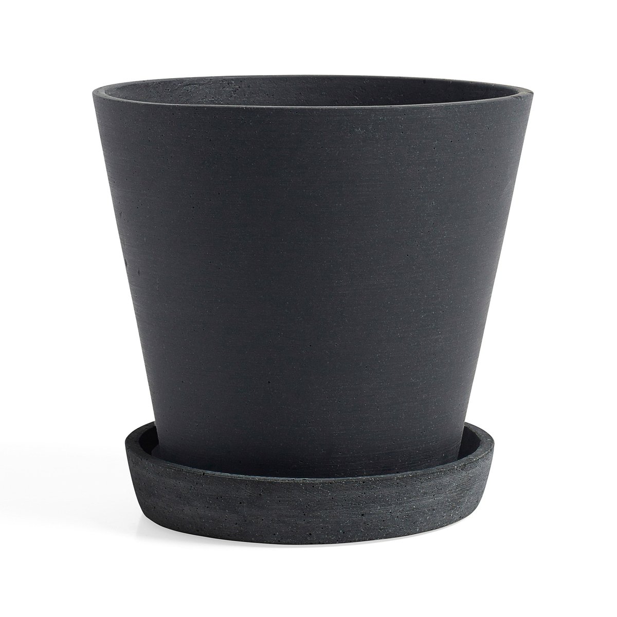 HAY Flowerpot with saucer -ruukku XXXL Musta