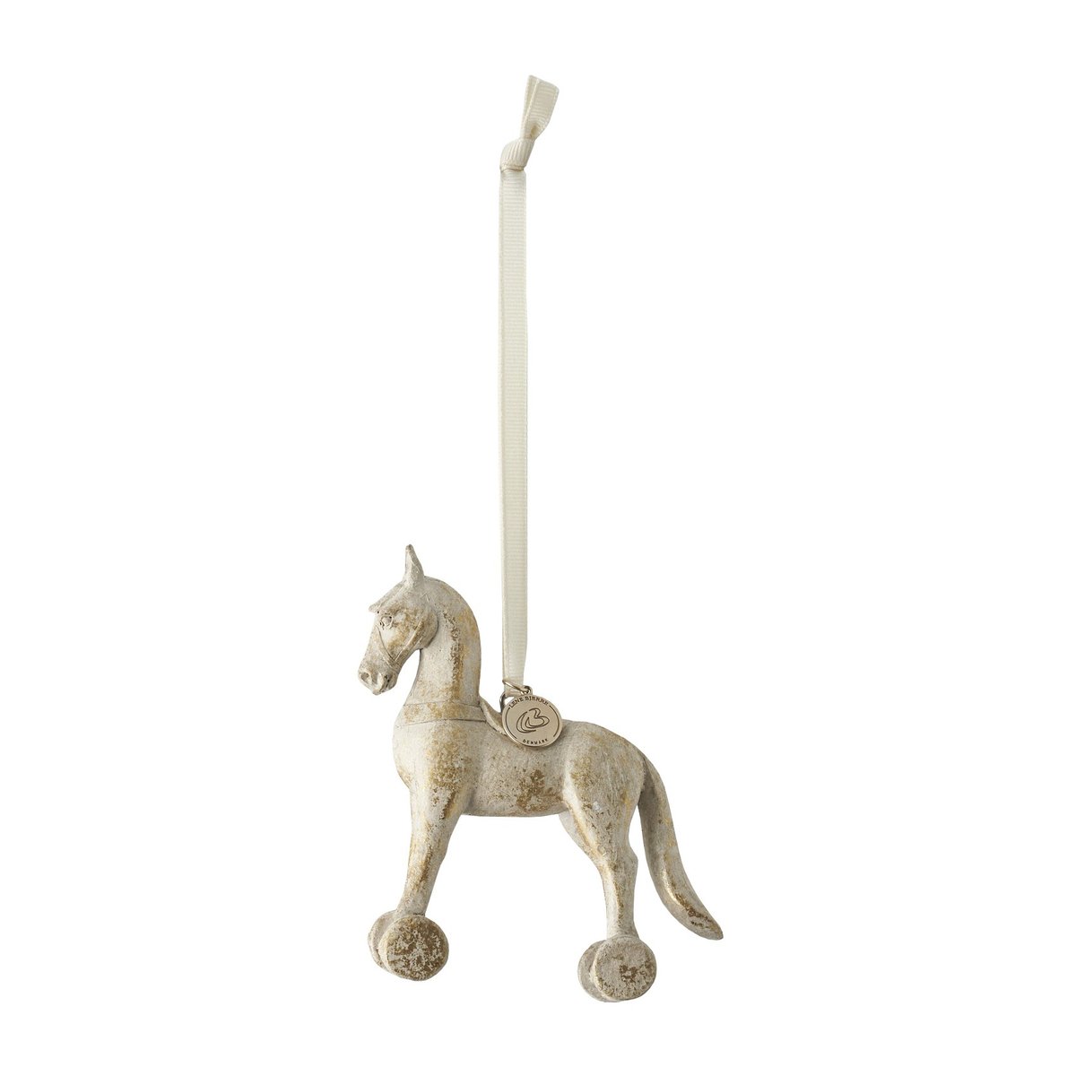Serafina joulukoriste hevonen 11 cm Antiikkikulta