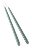 VICKAN PEARL antiikkikynttilät, 2/pakk. - korkeus 35 cm Eukalyptuksenvihreä